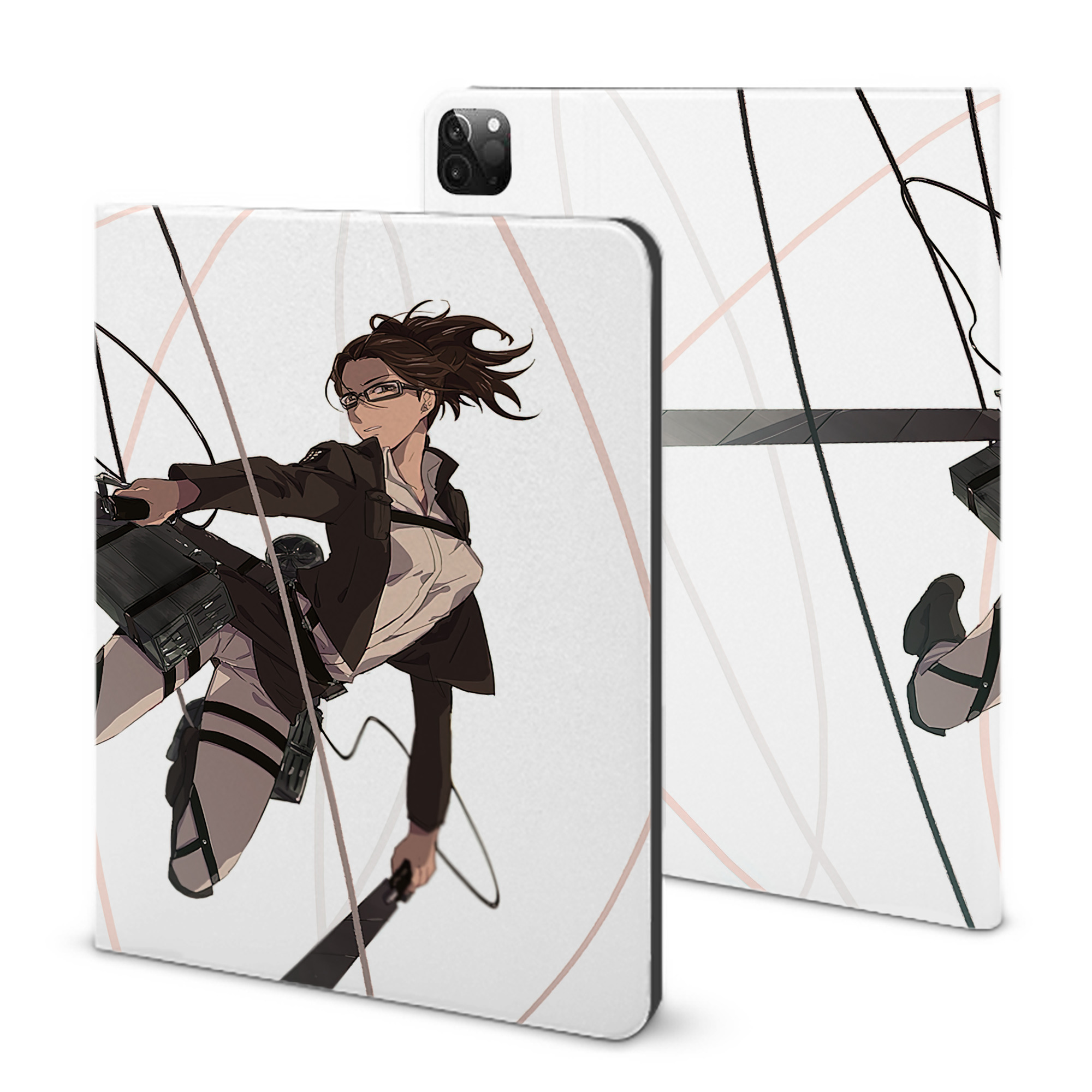 （画像用） 進撃の巨人 Attack on Titan IPadケース ペンホルダー付き ブックスタイルデザイン